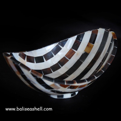 shell bowl crafts indonesia art