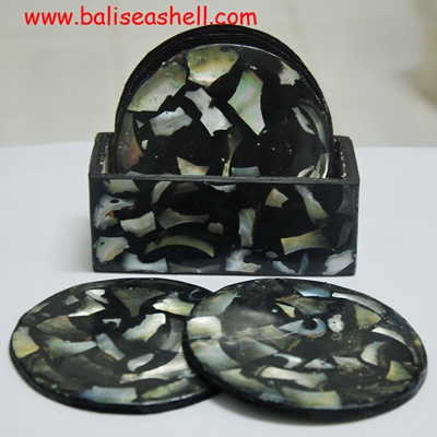 shell art inlay from rubish cutting