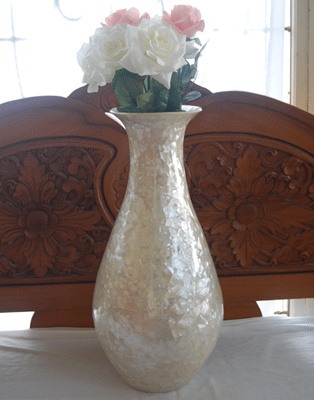 bali shell vases indonesia