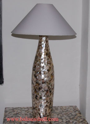 seashell table lamp thin height