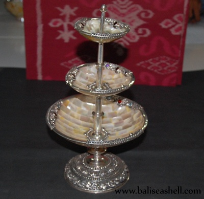 silver crafts art inly mosaic shell