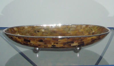 bowl oval pinguin wing shell mop