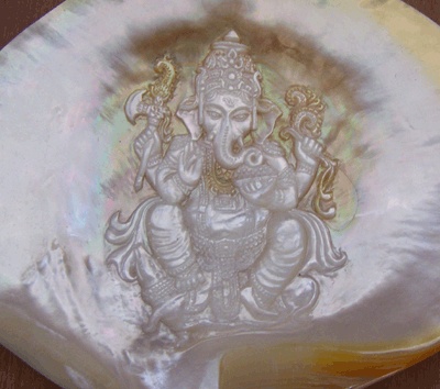 mop shell carving