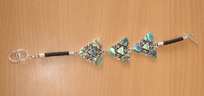 Paua Shell Breeclet With Silver