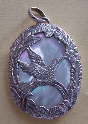 Mop Shell Pendant Silver Arts