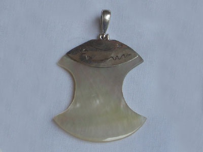 Mother Of Pearl Silver Pendant